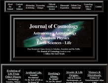 Tablet Screenshot of journalofcosmology.com